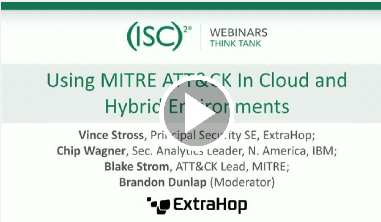 MITRE ATT&CK Webinar Screenshot