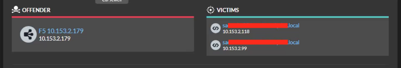 Offender and Victims view in Reveal(x)