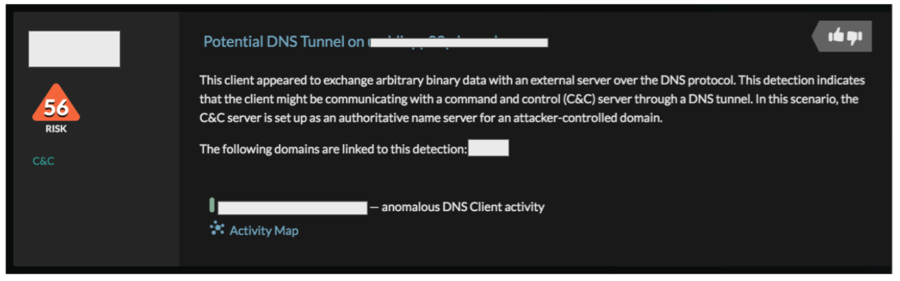 Potential DNS Tunneling Alert