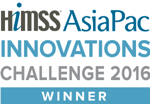 Winners logo for HIMSS AsiaPac Innovation Challenge