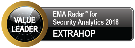 Value Leader, EMA Radar for Security Analytics 2018