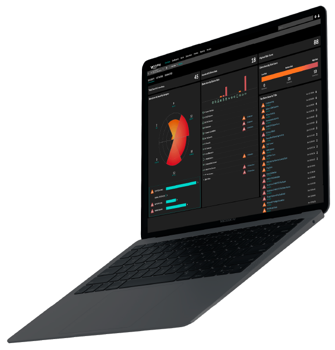 Reveal(x) 360 Software on Laptop diagram enviornments secured